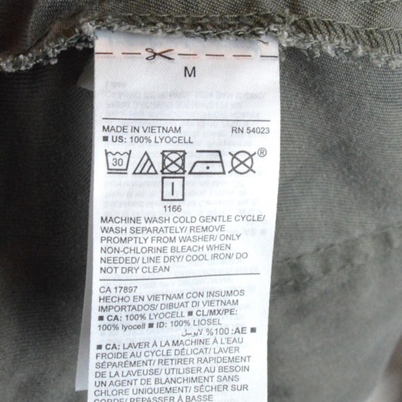 Old Navy Soft Tencel Olive Leaf Print Loose Fit Pull On Joggers, Medium - Picture 8 of 11